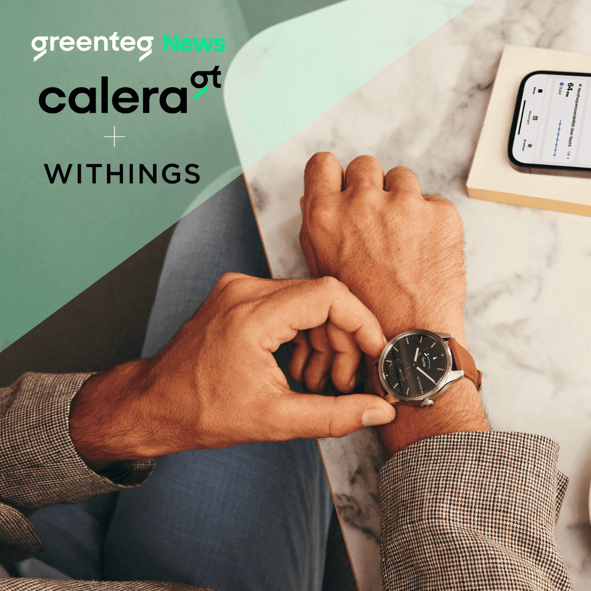 Hybrid ScanWatch 2: 24/7 Körperkerntemperaturmessung 
